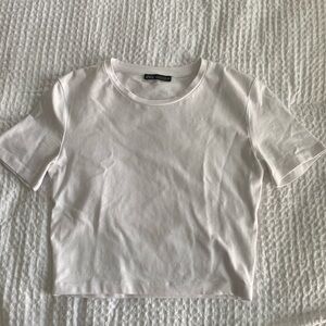 Zara White Tee